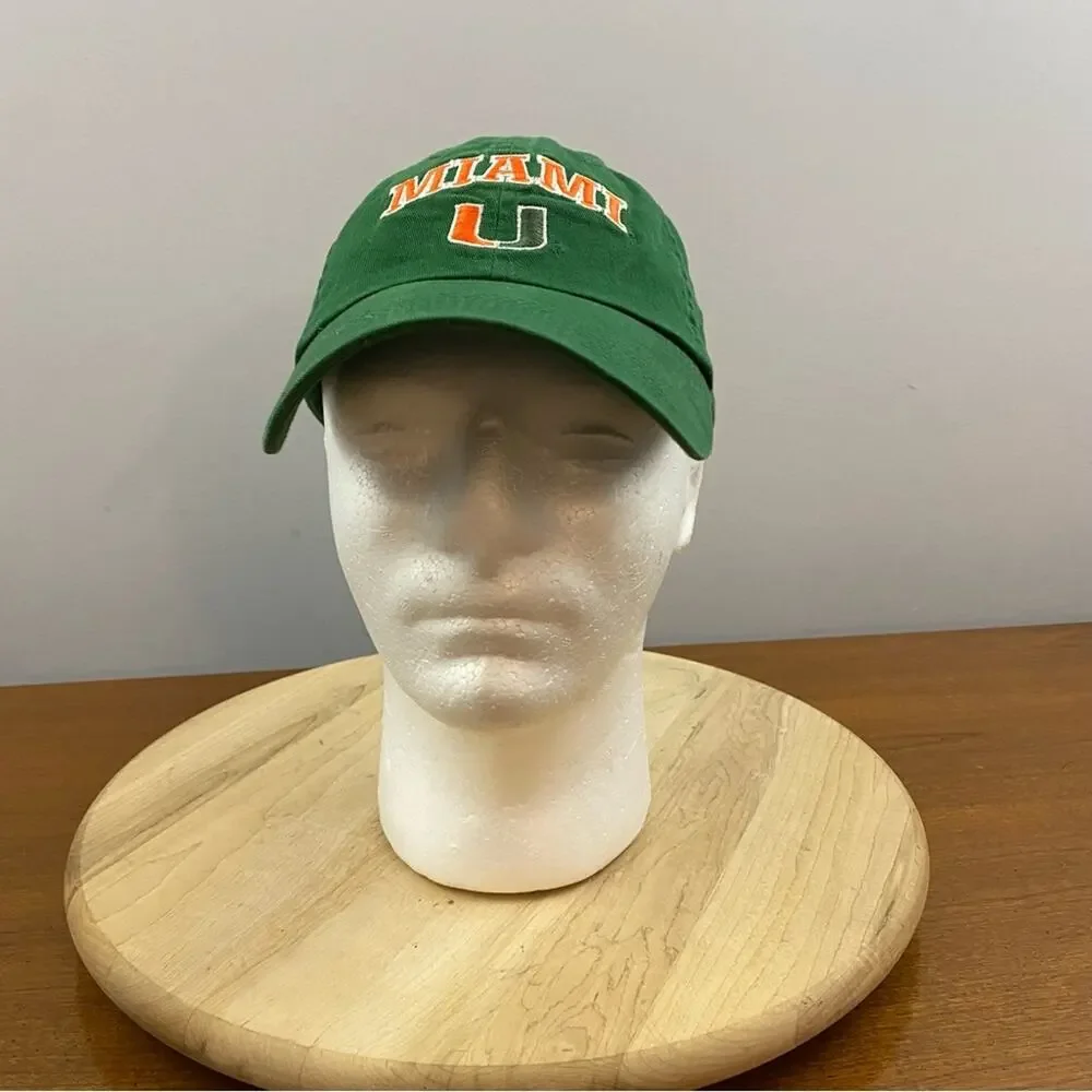 Miami‎ Hurricanes Vintage Sports Specialities Green Baseball Cap Hat Adjustable